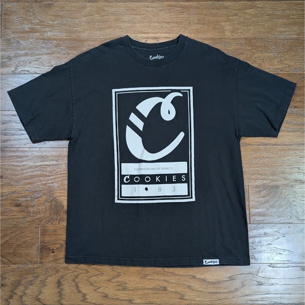 Cookies 1983 T Shirt Mens XL 22x29 Short Sleeve Tee Black Streetwear